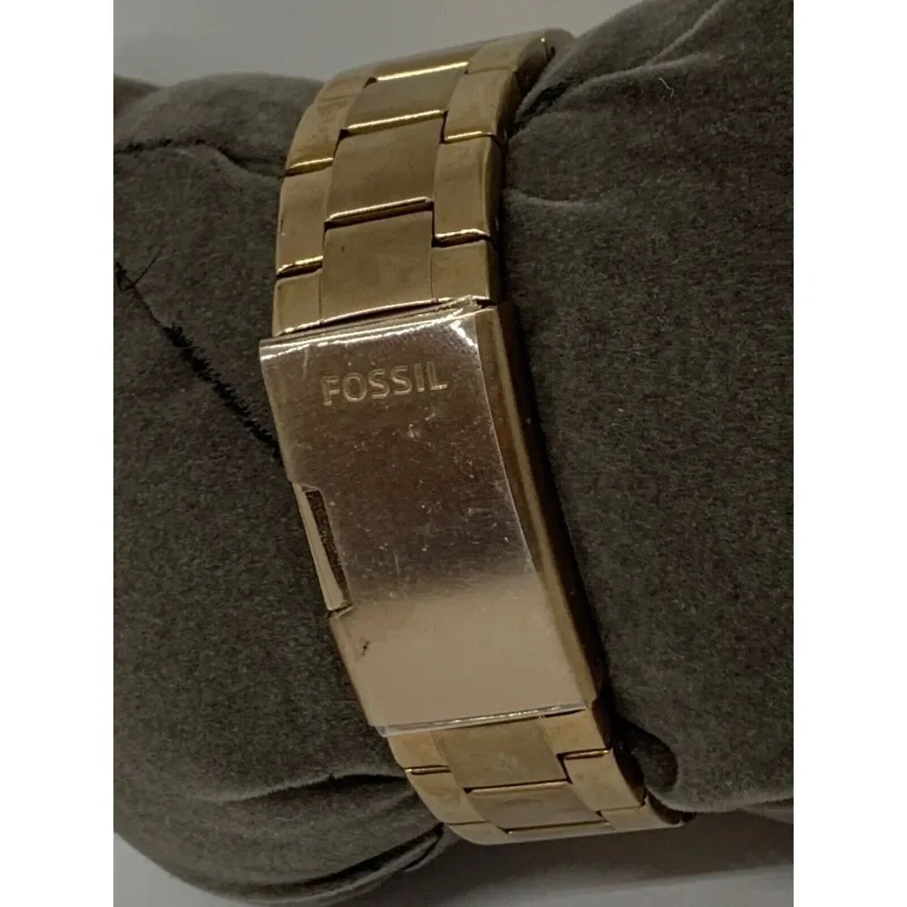 Fossil ES3887 Women's Gold Stainless Steel Analog Silver Dial Quartz Warch GE40